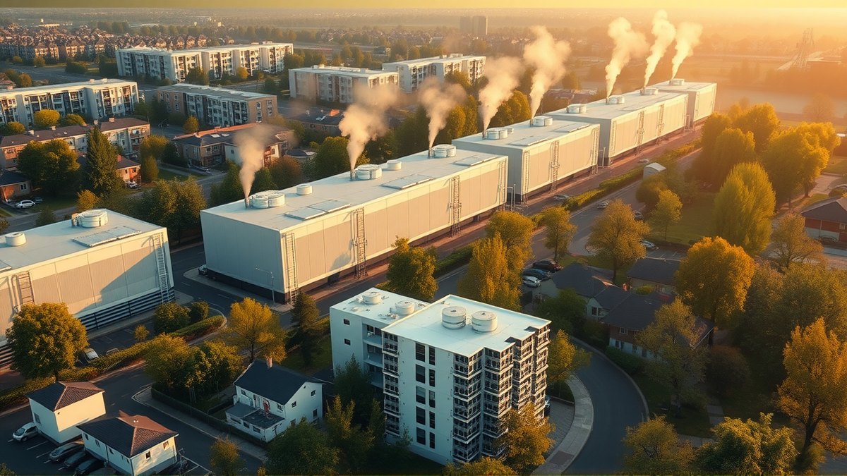 Ciepło odpadowe centrów danych podnosi temperaturę osiedli